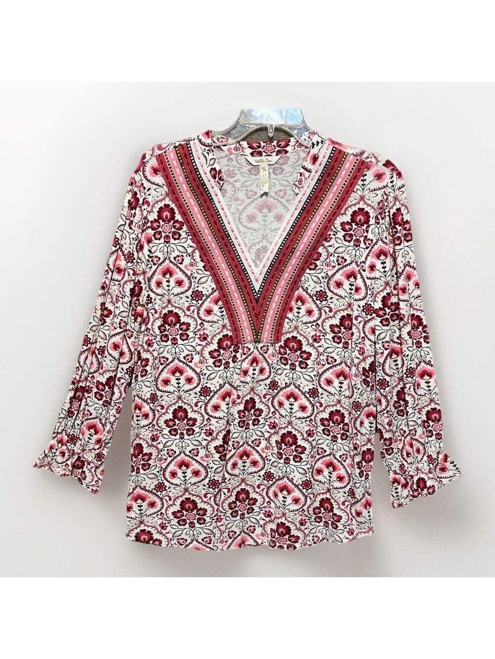 NEW Matilda Jane Blouse Women’s Medium Tunic Long Sleeve V-Neck Peasant